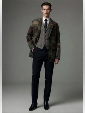 Polo Ralph Lauren Camouflage Military Print Blazer Jacket